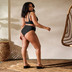 Two Piece Women's Swimsuit in Black Color - neleti