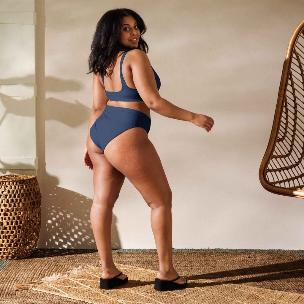 Two Piece Womens Swimsuit in Blue Color - neleti