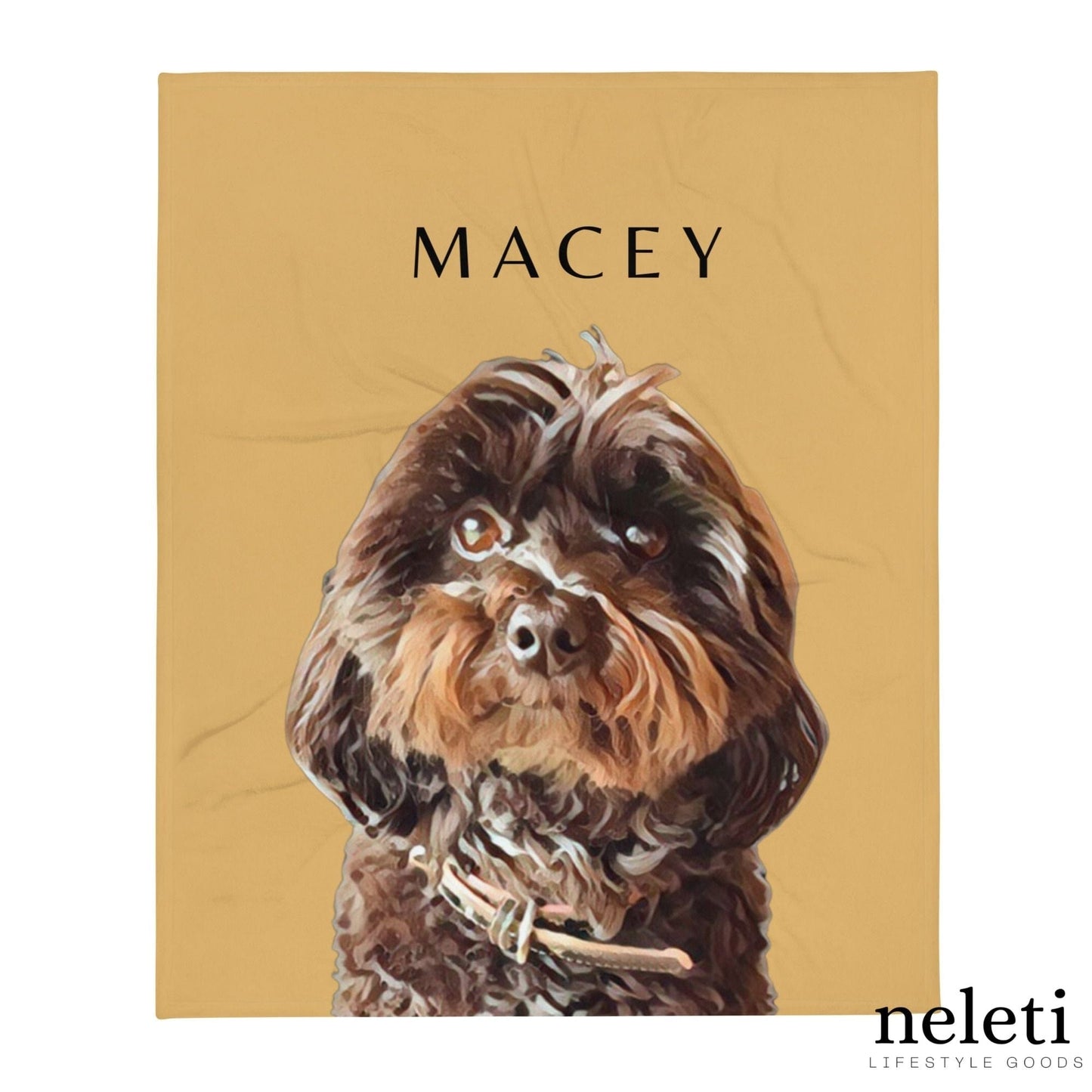 neleti blanket Personalized Blanket with Pet from Photo - Dog Themed Gift