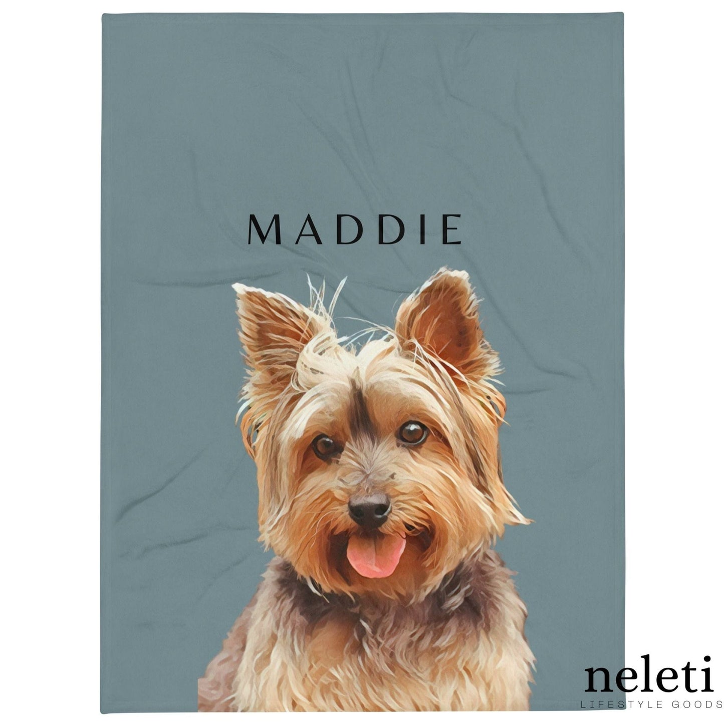 neleti blanket Personalized Blanket with Pet from Photo - Dog Themed Gift