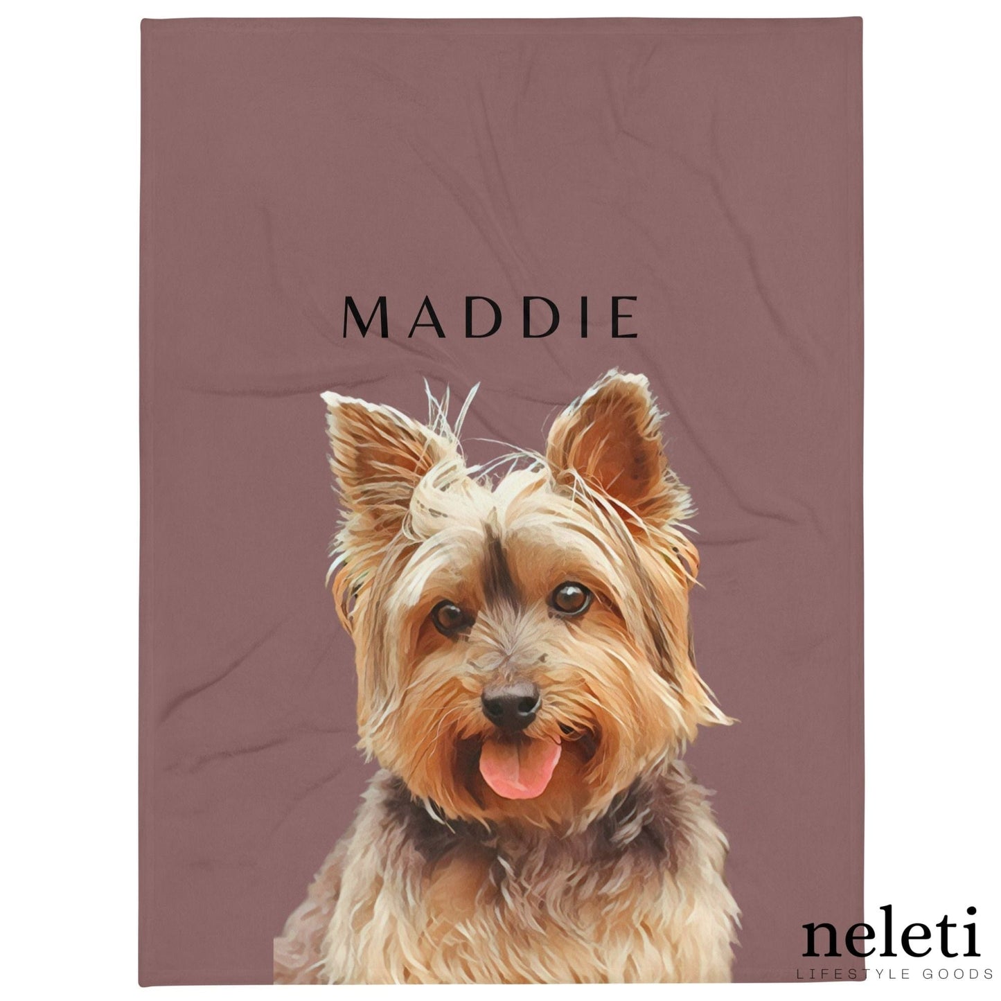 neleti blanket Personalized Blanket with Pet from Photo - Dog Themed Gift