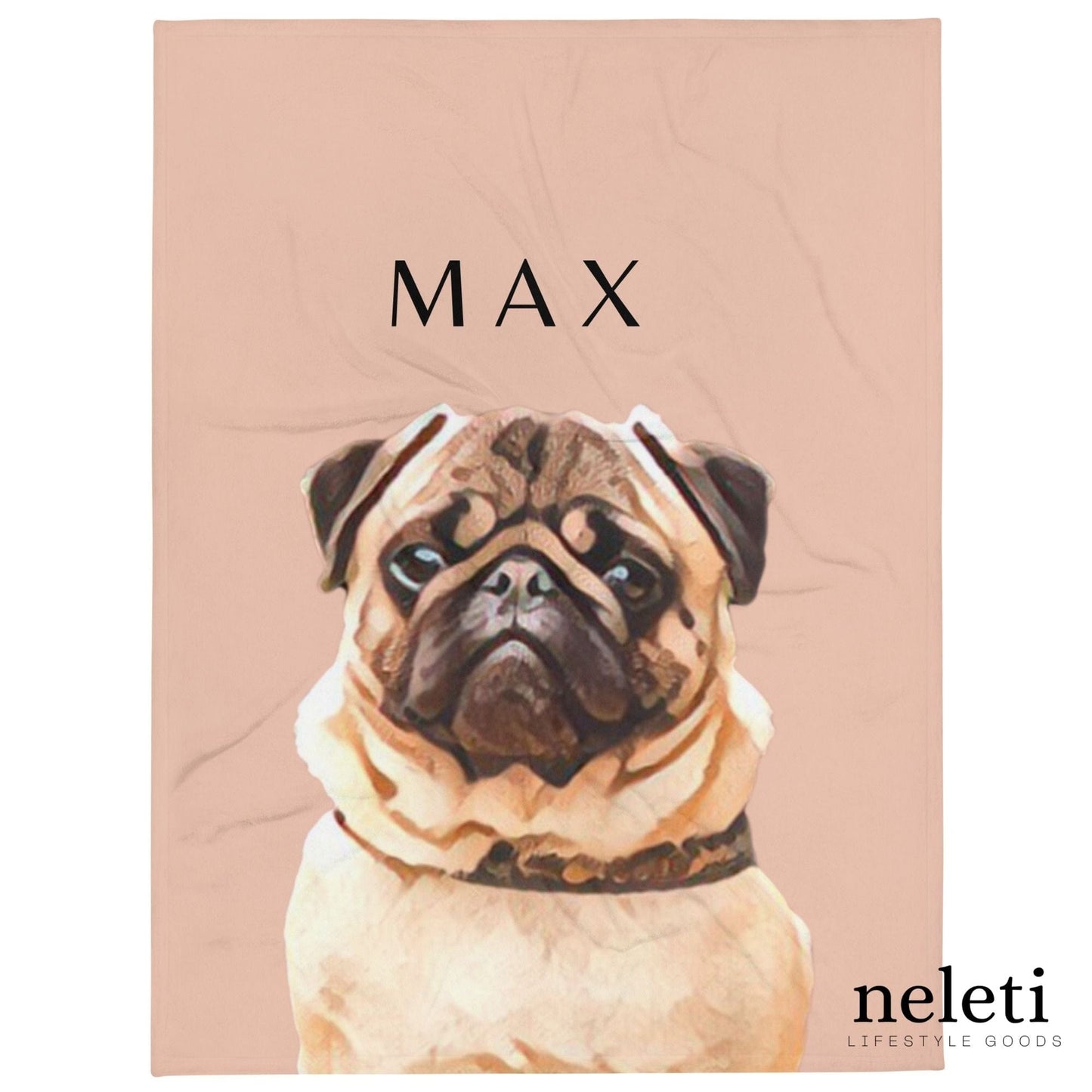 neleti Personalized Blanket with Pet from Photo - Dog Themed Gift