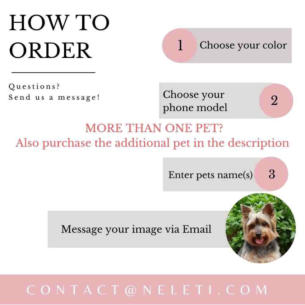 neleti phone case Dog Phone Case, Cat Phone Case, Custom Phone Case